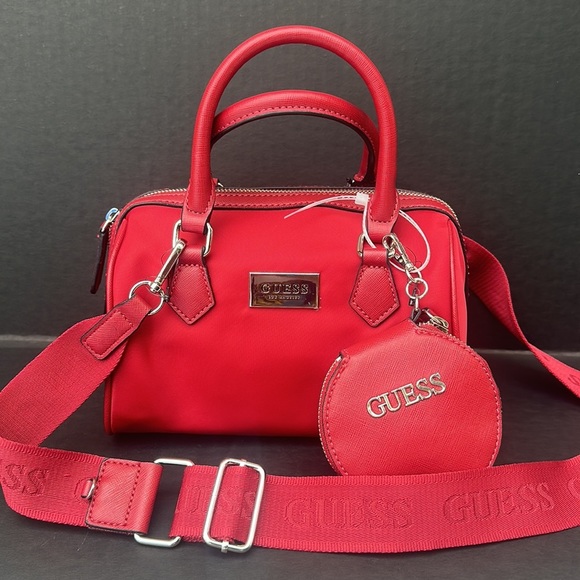 New GUESS Red sling bag with coin purse - Picture 1 of 6